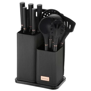 ZESTAW NOŻY I PRZYBORÓW KUCHENNYCH Z DESKĄ W STOJAKU KLAUSBERG KB-7835 - Noże kuchenne - miniaturka - grafika 1