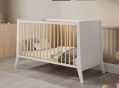 Łóżeczka i kojce - Łóżeczko dziecięce Cosmo biało-sosna 120x60 - miniaturka - grafika 1