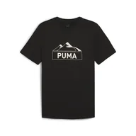 Koszulki sportowe męskie - Męska koszulka z grafiką OPEN ROAD PUMA Black - miniaturka - grafika 1