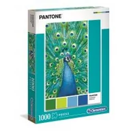 Puzzle - Clementoni Puzzle 1000 elementów Pantone - Niebieski paw - miniaturka - grafika 1