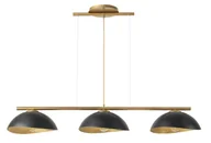 Lampy sufitowe - Solar lampa wisząca 3 punktowa czarno-złota 40573 Sigma - miniaturka - grafika 1