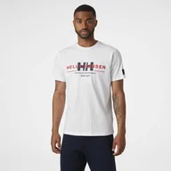 Koszulki męskie - Męska Koszulka HELLY HANSEN RWB GRAPHIC T-SHIRT 53763_001 – Biały - miniaturka - grafika 1