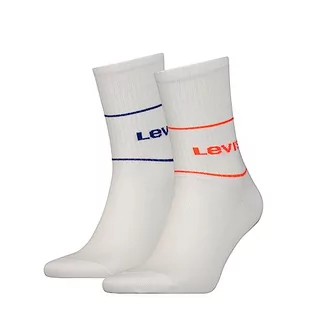 Levi's Krótkie skarpety unisex (2 sztuki), Red Blue Combo, 43-46 EU - Skarpetki męskie - miniaturka - grafika 1