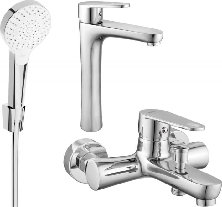 Mexen Kama R05 zestaw wannowy, chrom - 72513R05-00