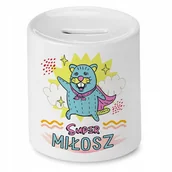 Skarbonki - Skarbonka 330 ml Dla Miłosza Syna Dziecka Prezent z Nadrukiem ze Zdjęciem - miniaturka - grafika 1