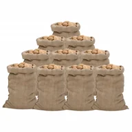 Plecaki - vidaXL Worki jutowe, 10 szt., 60x105 cm, 100% juta, 340 g/m² - miniaturka - grafika 1