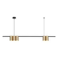 Lampy sufitowe - Lampa wisząca (listwa) GENESIS BLACK GOLD 5xGU10 - miniaturka - grafika 1
