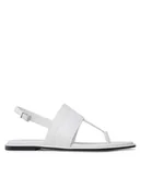 Sandały damskie - Calvin Klein Sandały Almond Tp Sandal HW0HW01536 Écru - miniaturka - grafika 1