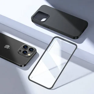 Joyroom 360 Full Case etui pokrowiec do iPhone 13 Pro obudowa na tył i przód + szkło hartowane czarny (JR-BP935 black) - Etui i futerały do telefonów - miniaturka - grafika 9