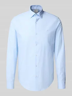 Koszula biznesowa o kroju slim fit z listwą guzikową - Koszule męskie - miniaturka - grafika 1