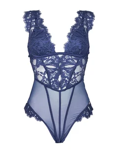 Hunkemöller Body Grace 302440 Niebieski - Body - miniaturka - grafika 1