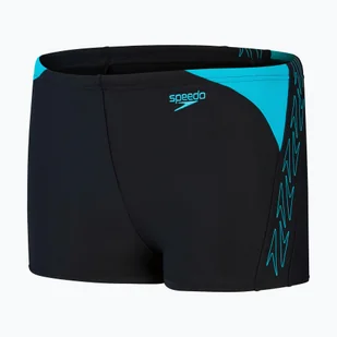 Bokserki kąpielowe dziecięce Speedo Hyper Boom Logo Splice Aquashort - Kąpielówki dla chłopców - miniaturka - grafika 1