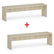 Wyposażenie sportowe i gimnastyczne - Ławka szatniowa 1+1 GRATIS, 1500 mm, dąb naturalny - miniaturka - grafika 1