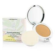 Podkłady do twarzy - Clinique Beyond Perfecting, podkład w pudrze i korektor 07 Cream Chamois, 14,5 g - miniaturka - grafika 1