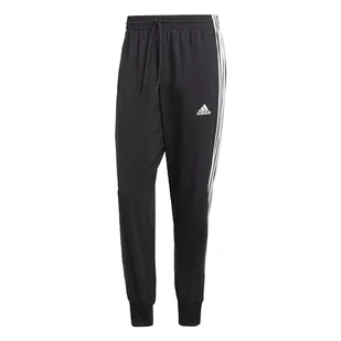 adidas Męskie spodnie Aeroready Essentials Tapered Cuff Woven 3 paski - Spodenki męskie - miniaturka - grafika 1