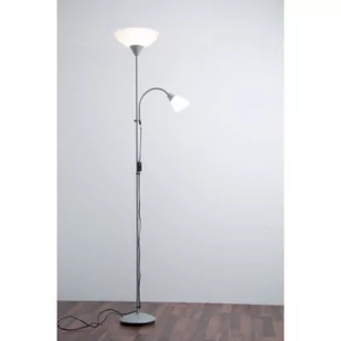 Trio RL Erzwo R4393-87 lampa podłogowa stojąca 1x150W E27 + 1x40W E14 tytan / biały - Lampy stojące - miniaturka - grafika 1