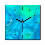 Zegary - Zegar ścienny płótno Niebieska abstrakcja 30x30 cm, Coloray - miniaturka - grafika 1