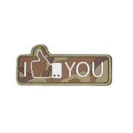 Odzież taktyczna i umundurowanie - 101 Inc. - Naszywka 3D - I Like You - Woodland - 444130-7350 - miniaturka - grafika 1