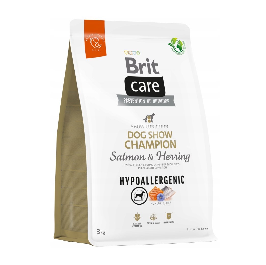 BRIT CARE Dog Hypoallergenic Dog Show Champion Salmon & Herring 3kg