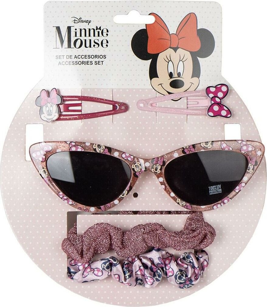 Okulary przeciwsłoneczne z akcesoriami Myszka Minnie dla dzieci