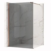 Kabiny prysznicowe - Rea Kabina prysznicowa Walk-In Rea Flexi Grey / Brush Copper 140 - miniaturka - grafika 1