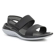 Sandały męskie - Sandały Crocs LiteRide 360 Sandal W 206711-02G czarne - miniaturka - grafika 1