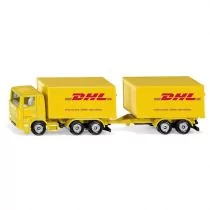 Siku Pojazd Ciężarówka z przyczepą firmy DHL kurier GXP-782907 - Samochody i pojazdy dla dzieci - miniaturka - grafika 1