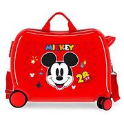 Walizki - Disney Mickey Get Moving Walizka dziecięca Czerwona 50 x 39 x 20 cms sztywne zamknięcie szyfrowe ABS 34 L 1,8 kg 4 koła bagaż ręczny, czerwony, walizka dla dzieci, Czerwona, Walizka dla dzieci - miniaturka - grafika 1