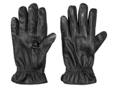 Rękawiczki sportowe męskie - LIVERGY® Rękawice skórzane męskie, z podszewką (Czarny/błyszczący, 9) - miniaturka - grafika 1