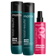 Zestawy kosmetyków damskich - Matrix Dark Envy, zestaw neutralizujący czerwone odcienie + Miracle Creator 20w1, 300ml + 300ml + 190ml - miniaturka - grafika 1