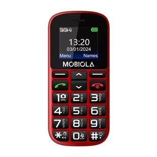 Telefon GSM Mobiola z ładowarką biurkową, 2,2" TFT, DualSIM, microSD dla seniora - Telefony stacjonarne - miniaturka - grafika 1