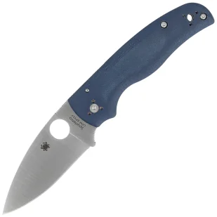Nóż składany Spyderco Shaman Cobalt Blue G10, Satin CPM SPY27 by Sal Glesser (C229GPCBL) - Noże - miniaturka - grafika 1