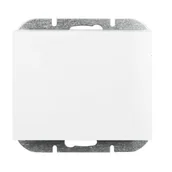 Wyłączniki światła i elektryczne - Wyłącznik schodowy podświetlany Abex Onyx - biały - miniaturka - grafika 1