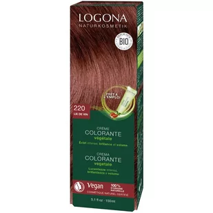 Logona naturalny kosmetyki roślin-kolorze kremowym do włosów 200 miedzi blond, 150 ML czerwony (Weinrot) 3004 - Farby do włosów i szampony koloryzujące - miniaturka - grafika 1