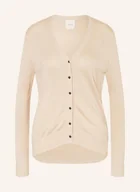 Swetry damskie - Calvin Klein Kardigan beige - miniaturka - grafika 1