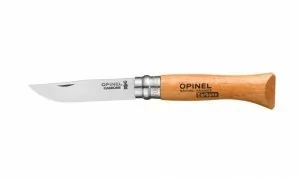 Opinel nóż Carbon naturalny nie nierdzewne scyzoryk, jeden rozmiar No.6VRN/SP - Akcesoria turystyczne - miniaturka - grafika 1