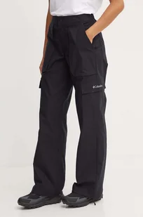 Columbia spodnie Brea Falls damskie kolor czarny szerokie high waist 2086041 - Spodnie damskie - miniaturka - grafika 1