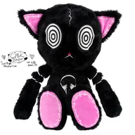 Maskotki i pluszaki - Maskotka Gus Fink czarny kot HypnoCat Plushie Pal - miniaturka - grafika 1