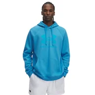 Bluzy męskie - Męska Bluza UNDER ARMOUR UA RIVAL FLEECE LOGO HD 1379758-452 – Niebieski - miniaturka - grafika 1