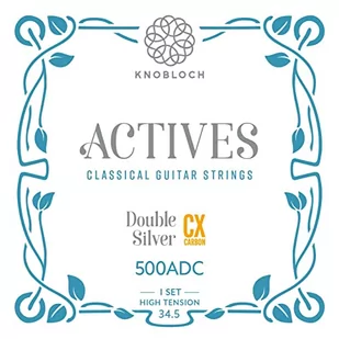 Knobloch Strings 500ADC - Actives Double Silver CX Carbon High Tension 34.5 - Struny gitarowe  - miniaturka - grafika 1