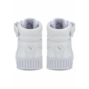Damskie sneakersy Carina 2.0 Mid PUMA White Silver Gray - Buty trekkingowe damskie - miniaturka - grafika 1