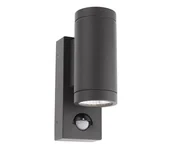 Lampy ogrodowe - Redo 9453-LED Kinkiet zewnętrzny z czujnikiem VINCE 2xLED/3W/230V IP54 antracyt - miniaturka - grafika 1