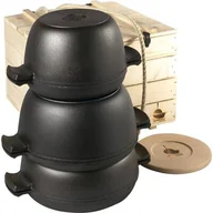 Zestawy garnków i patelni - Skeppshult Zestaw 6 naczyń w drewnianej skrzyni Master 0610WB - miniaturka - grafika 1