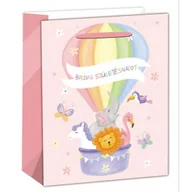 Opakowania i torebki na prezenty - Torba na prezent, różowa - 26 x 32 cm - miniaturka - grafika 1