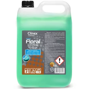 Clinex Floral Ocean Uniwersalny Płyn Do Podłóg 10L - Środki do podłóg i mebli - miniaturka - grafika 1