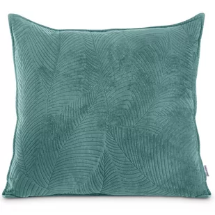 Poduszka dekoracyjna PALSHA kolor turkusowy haftowany styl nowoczesny velvet, poliester 45x45 45x45 ameliahome - CUS/AH/PALSHA/F - Poduszki dekoracyjne - miniaturka - grafika 1