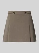 Spódnice - Spódnica mini rozkloszowana z mieszanki wiskozy model ‘PUNTO’ - miniaturka - grafika 1