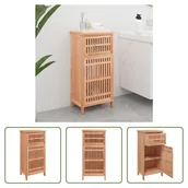 Szafki łazienkowe - The Living Store szafka łazienkowa 42x29x82 cm orzech lity - miniaturka - grafika 1