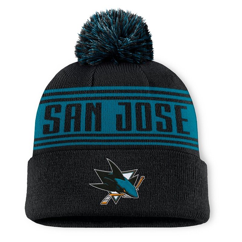 Czapka Fanatics Cuff With Pom HO24 San Jose Sharks Senior