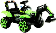 Pojazdy elektryczne dla dzieci - Koparka na akumulator dla dzieci LED MP3 TRAK-M-5-ZIELONY - miniaturka - grafika 1